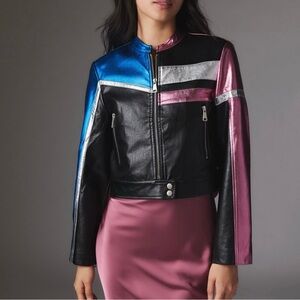 Urban Outfitters Moto Faux Leather Jacket